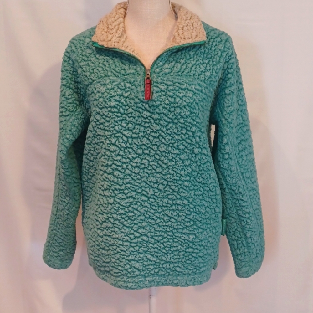 Live Oak Brand Teal Sherpa Pullover W-XS